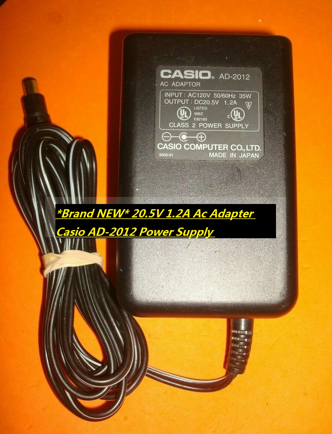 *Brand NEW* 20.5V 1.2A Ac Adapter Casio AD-2012 Power Supply
